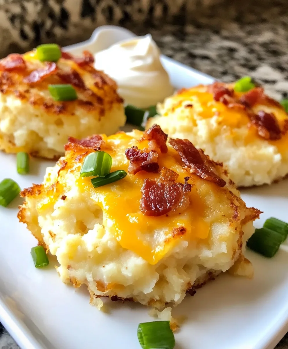 Bacon Cheddar Patty Cakes with Leftover Mashed Potatoes