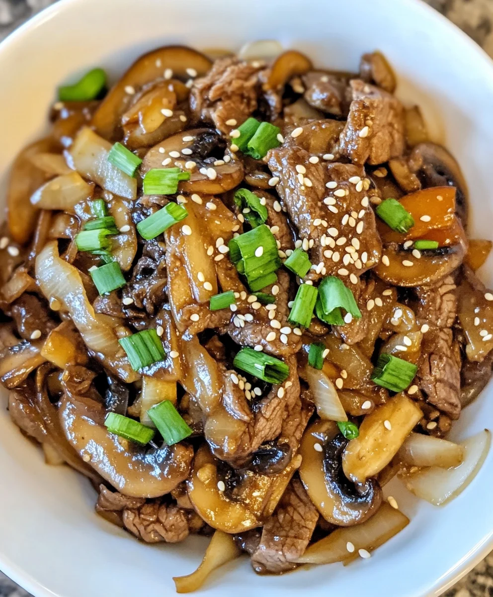 Beef Mushroom Stir Fry