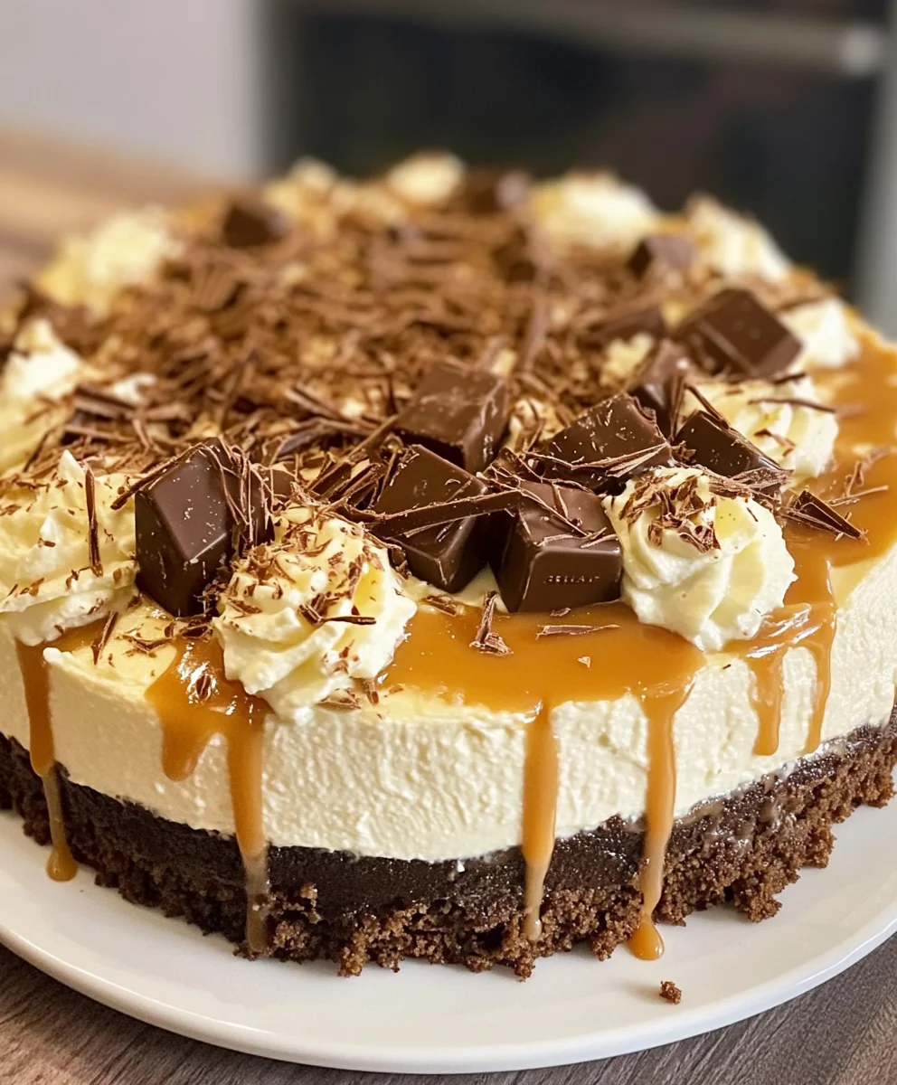 No Bake Rolo Cheesecake