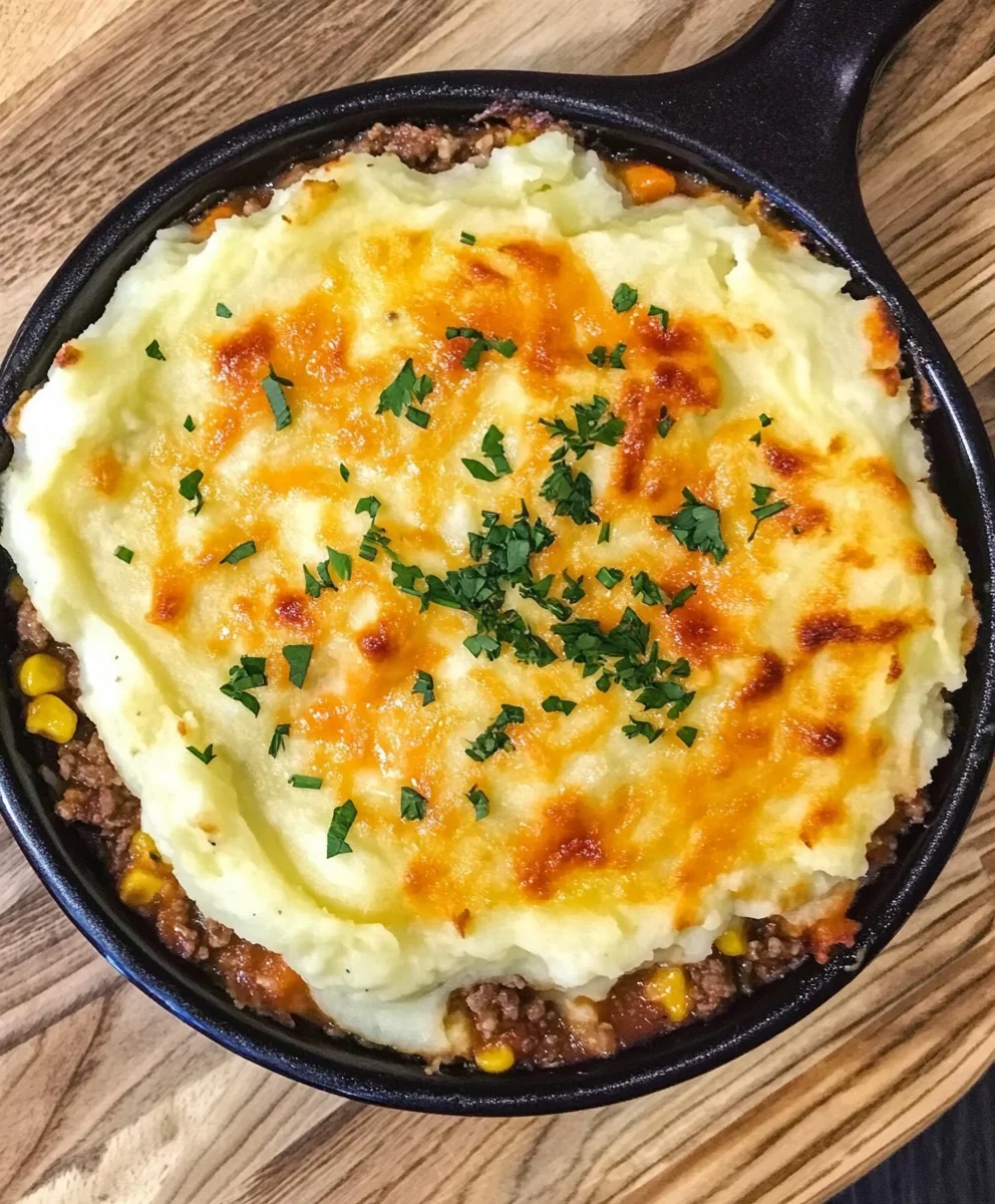 Cheesy Cheddar Shepherd's Pie