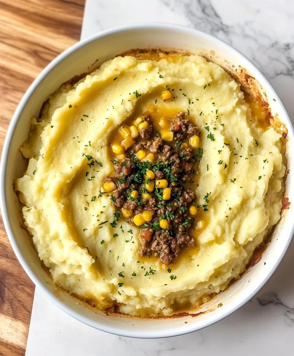Cheesy Cheddar Shepherd's Pie