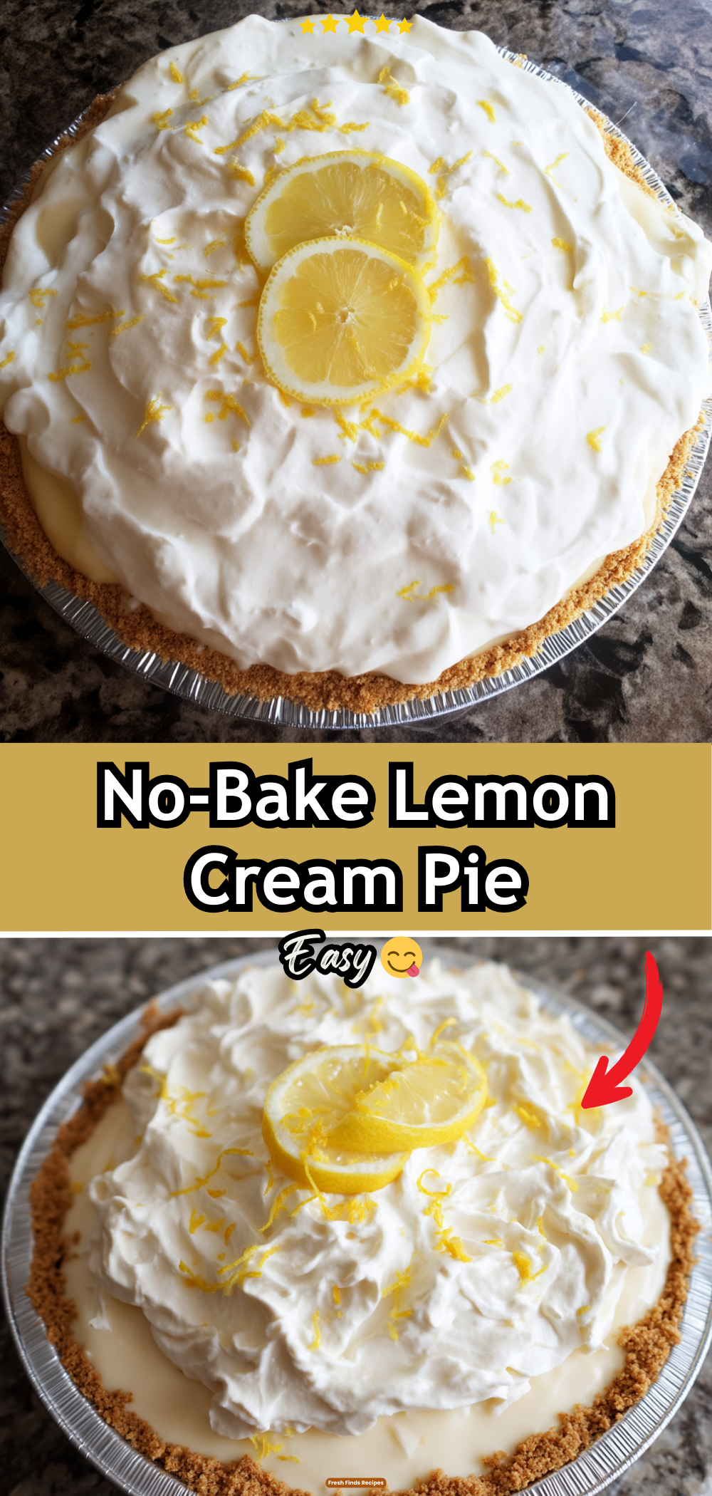 No-Bake Lemon Cream Pie