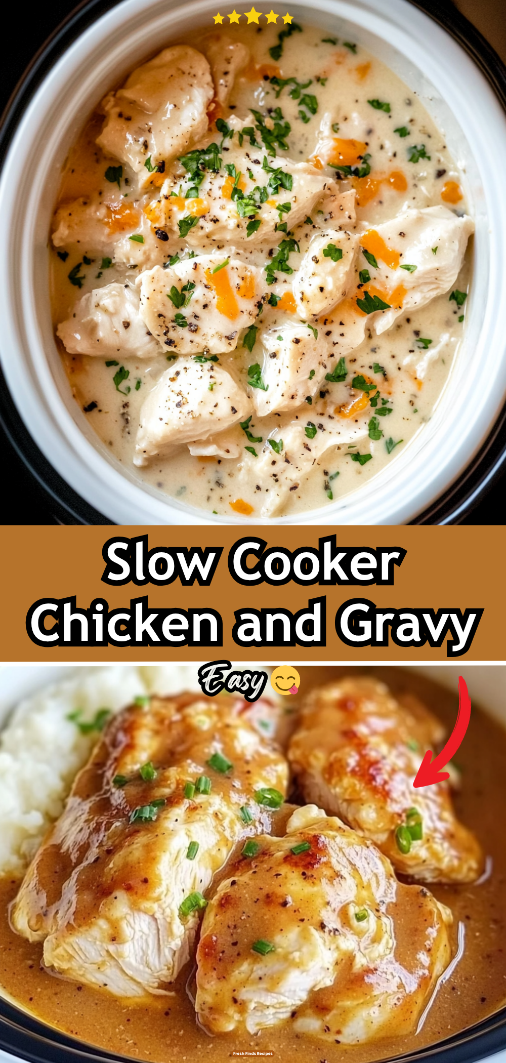 Slow Cooker Chicken and Gravy