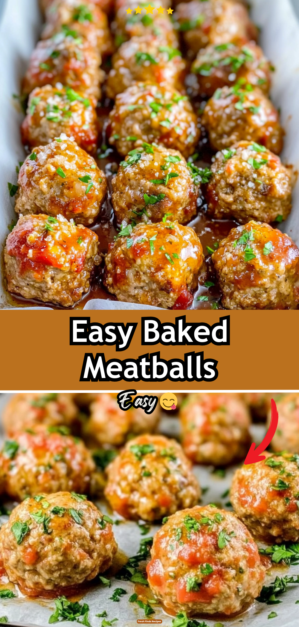 Easy Baked Meatballs