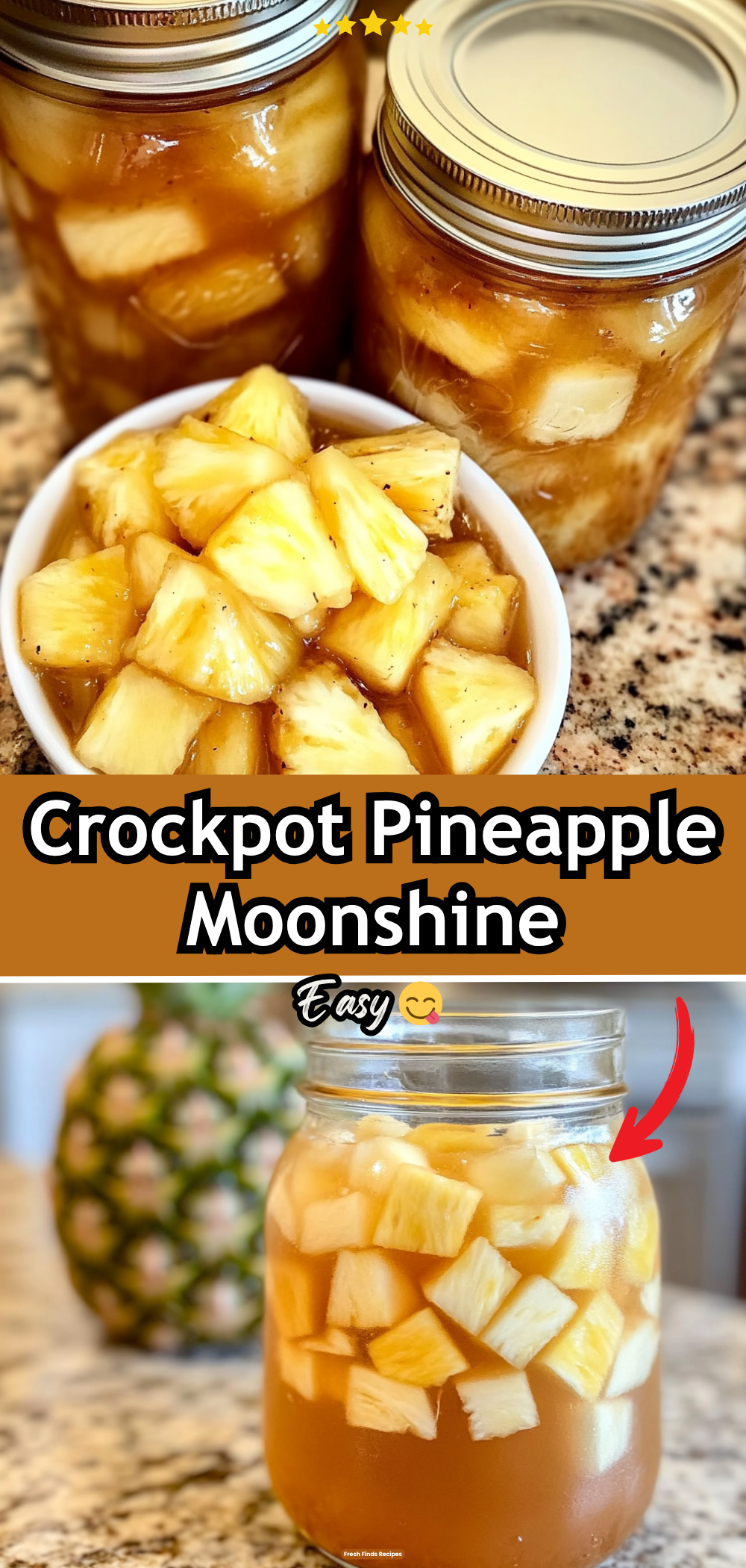 Crockpot Pineapple Moonshine