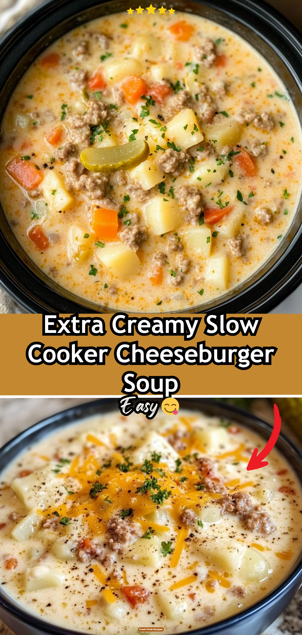 Extra Creamy Slow Cooker Cheeseburger Soup 59 Extra Creamy Slow Cooker Cheeseburger Soup