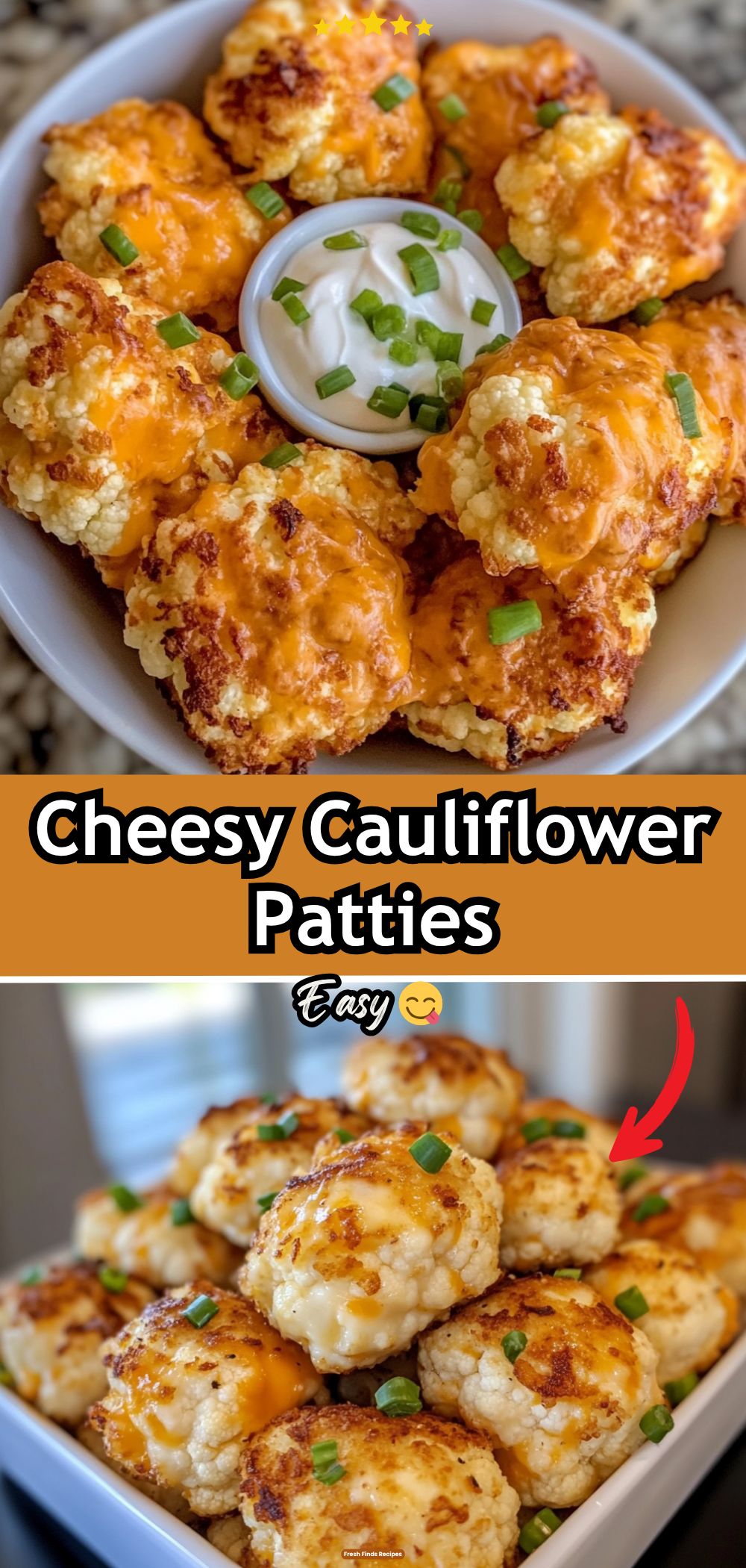 Cheesy Cauliflower Patties