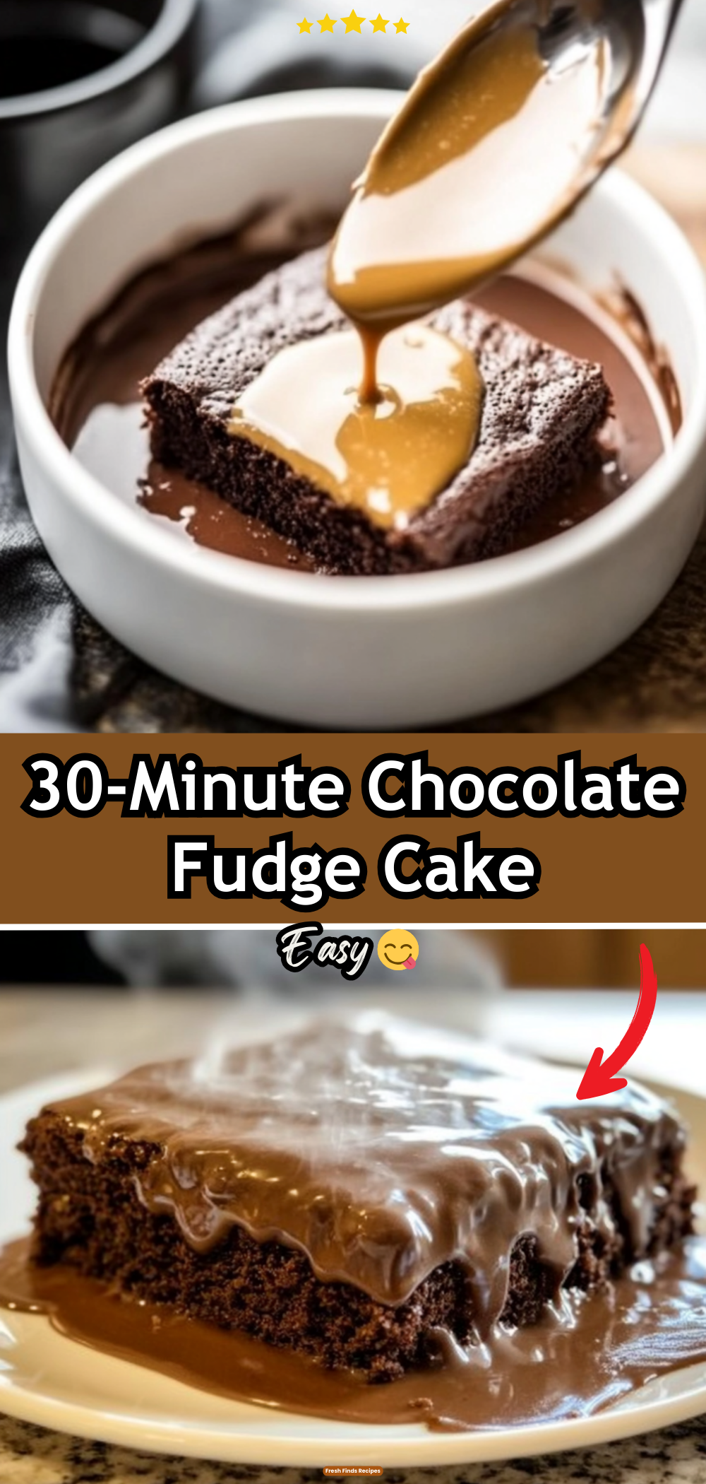 30-Minute Chocolate Fudge Cake