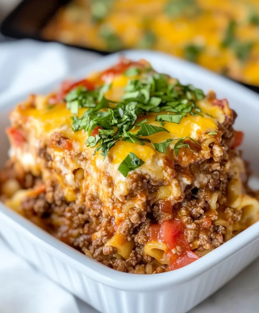 Cheesy Hamburger Casserole