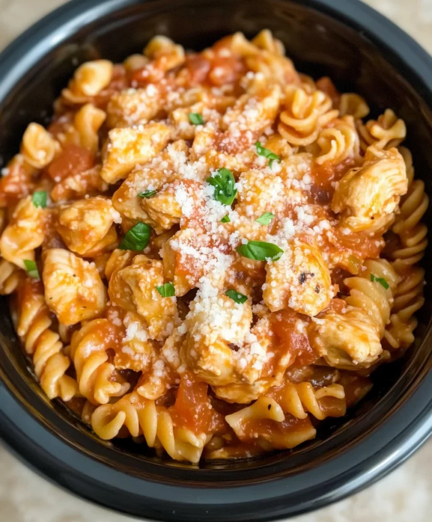 15 Creamy Chicken Pasta Recipes Better Than Takeout 1 Crockpot Garlic Parmesan Chicken Pasta