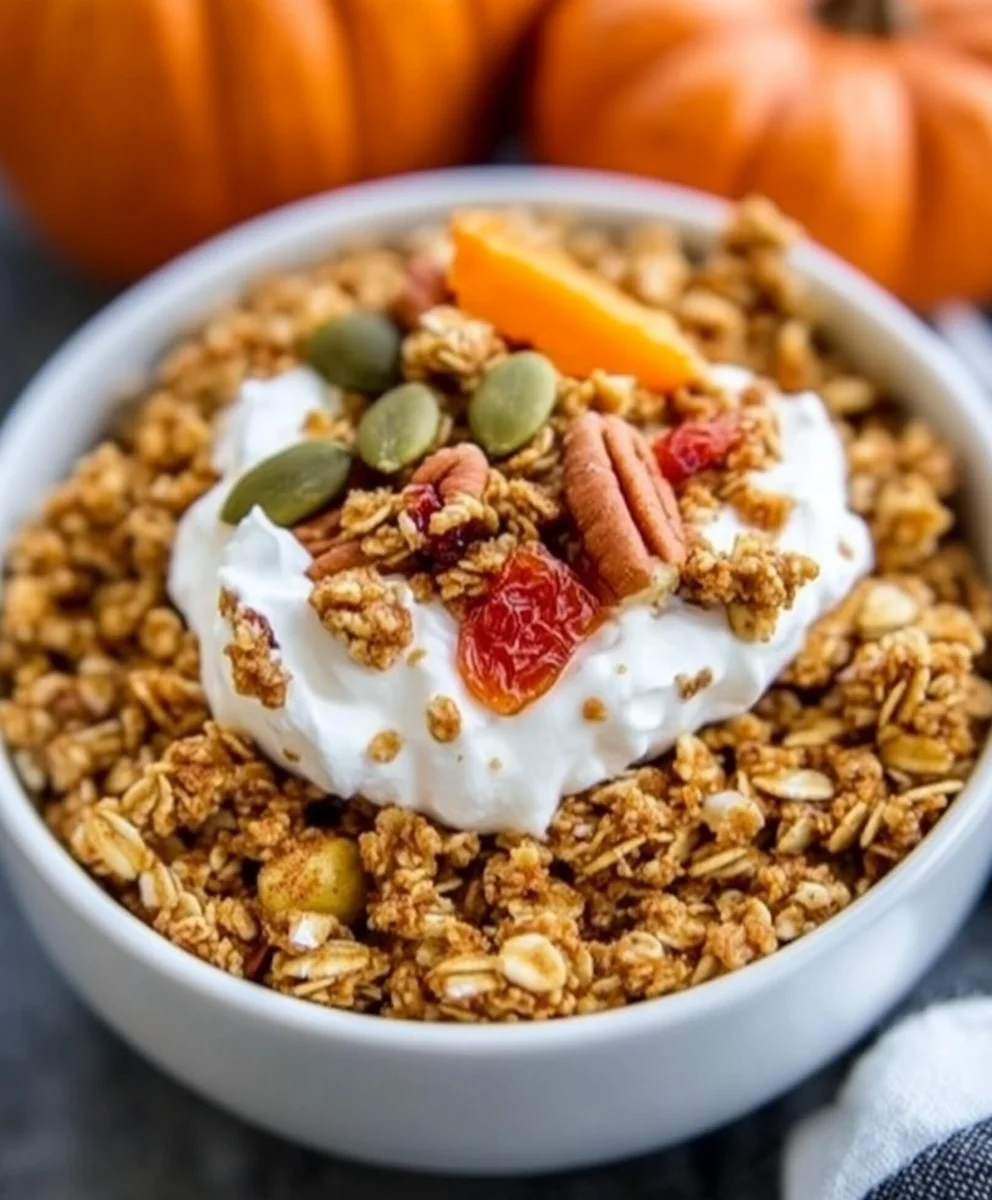 Pumpkin Pie-Spiced Granola