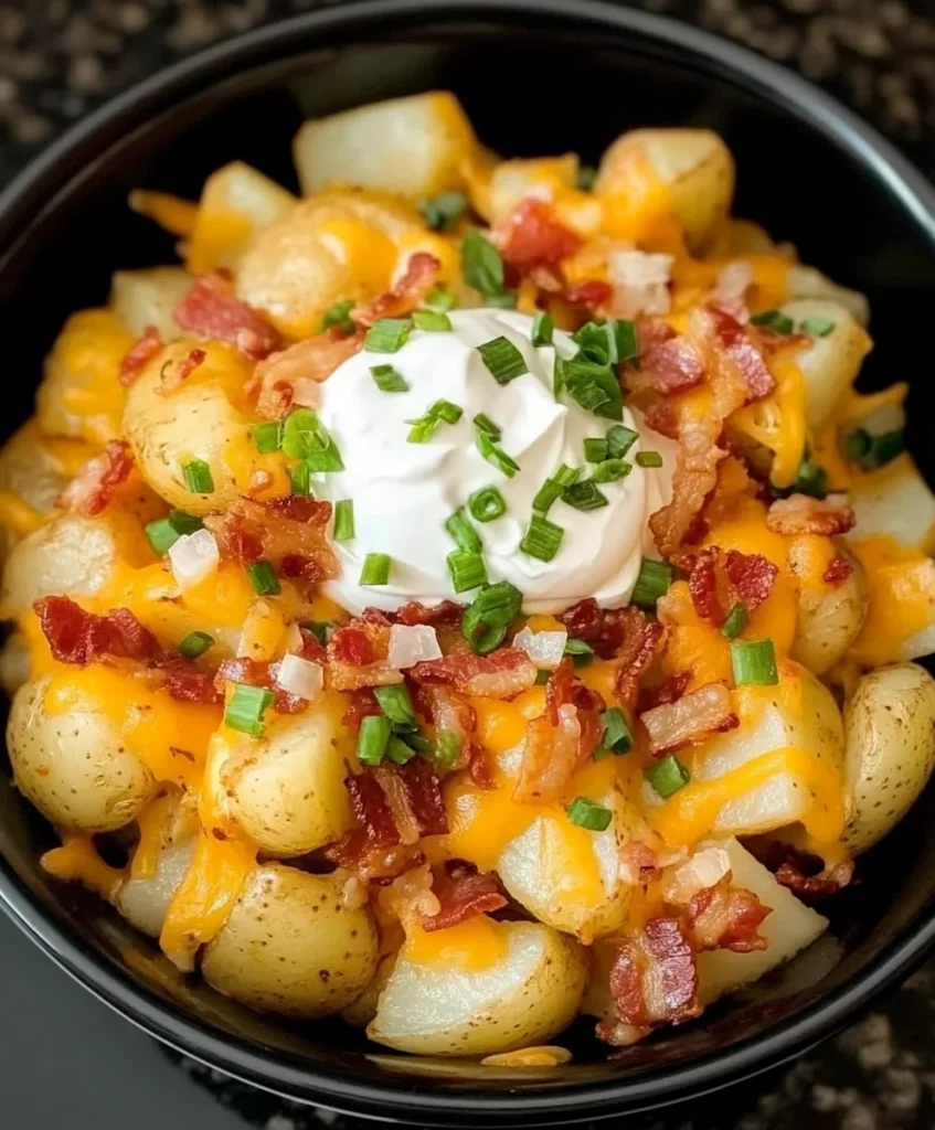 10 Cheesy Potato Side Dishes That Steal the Show 6 Slow Cooker Cheesy Bacon Ranch Potatoes