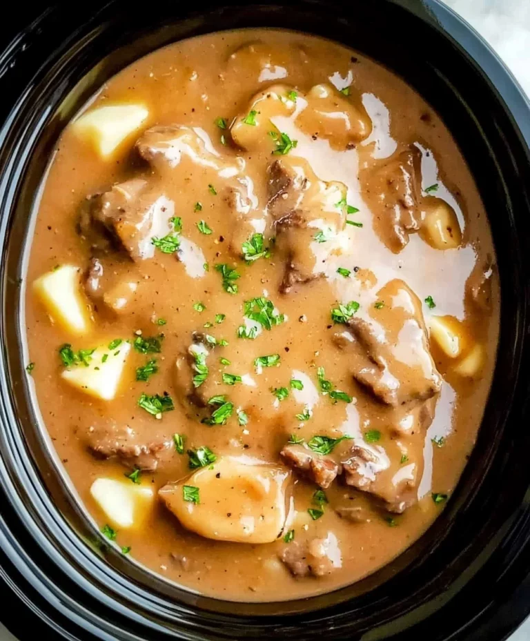 Crock Pot Beef Tips & Gravy