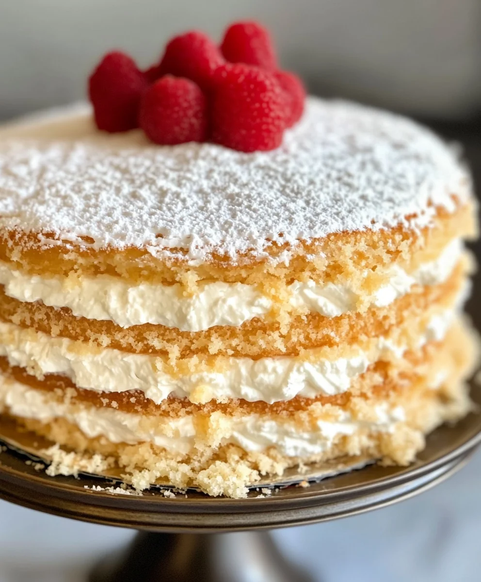 Coconut Cake with Raspberry Filling 38 Coconut Cake with Raspberry Filling
