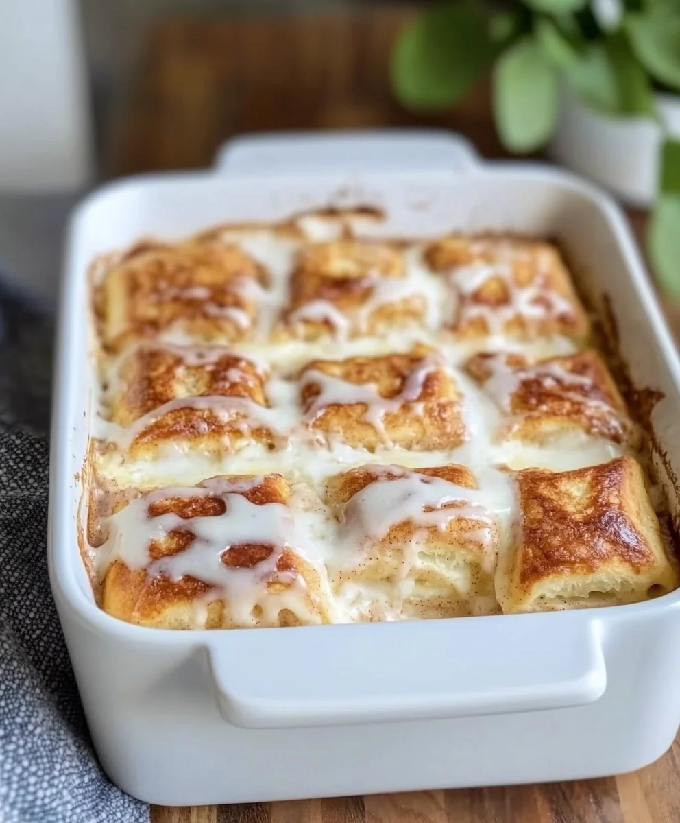 Cinnamon Roll French Toast Casserole