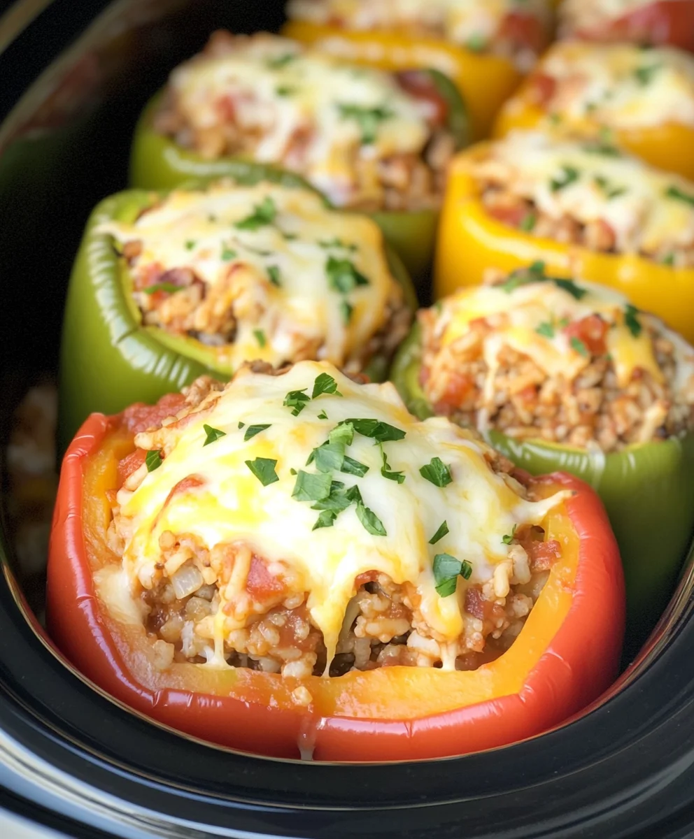 Crockpot Stuffed Peppers