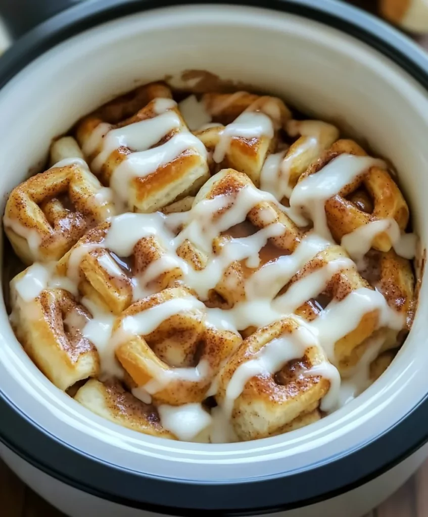 10 Ooey Gooey Cinnamon Roll Recipes You Won't Resist 9 Crockpot Cinnamon Roll Casserole