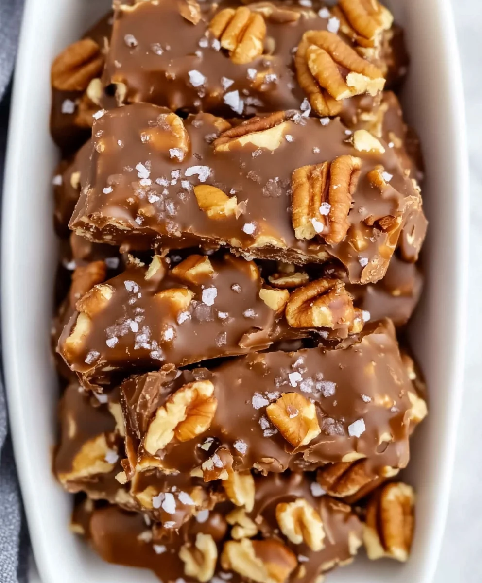 Chocolate Pecan Turtle Clusters 23 Chocolate Pecan Turtle Clusters