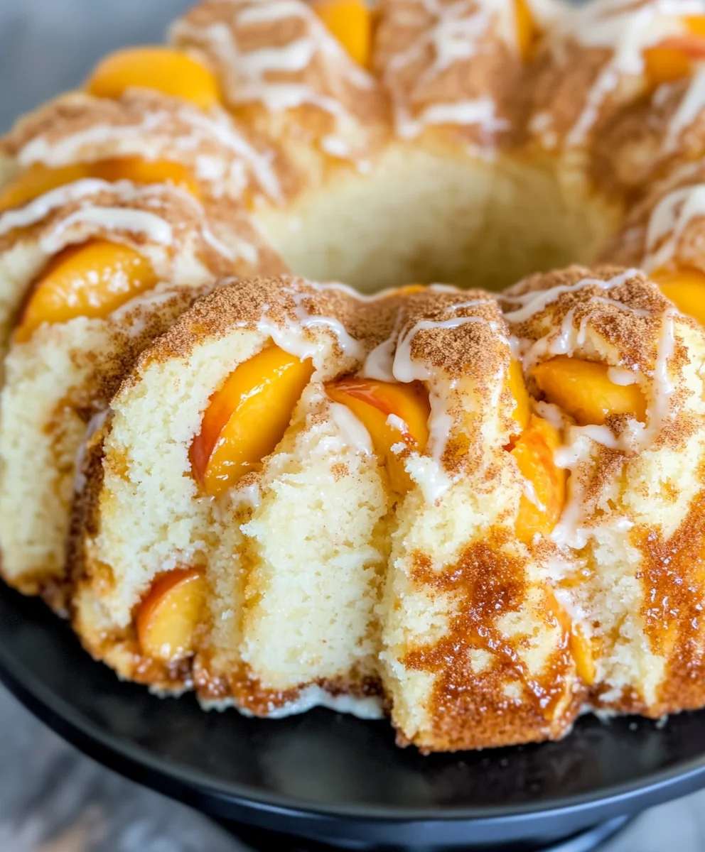 Peach Cobbler Pound Cake 37 Peach Cobbler Pound Cake