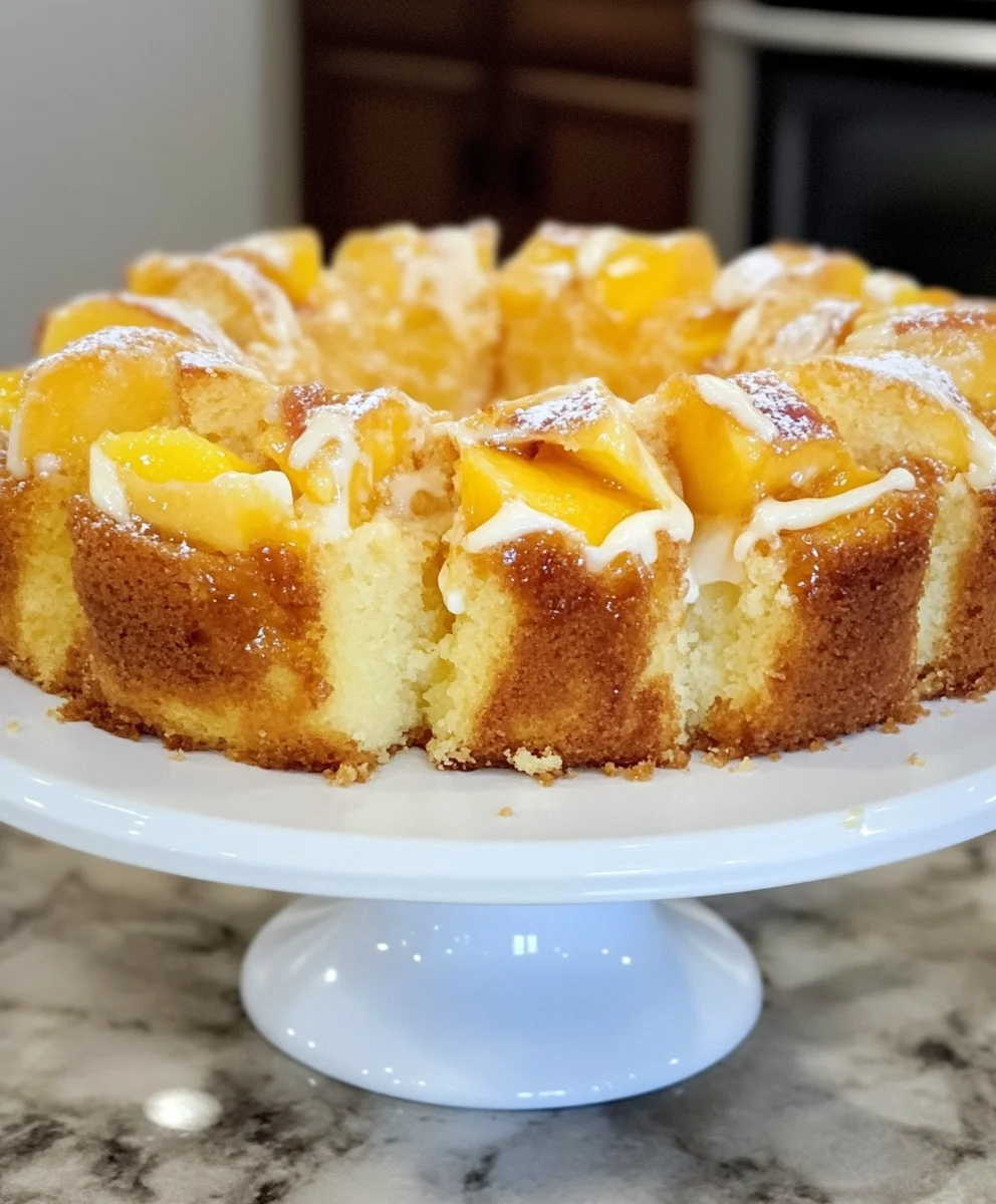 Peach Cobbler Pound Cake