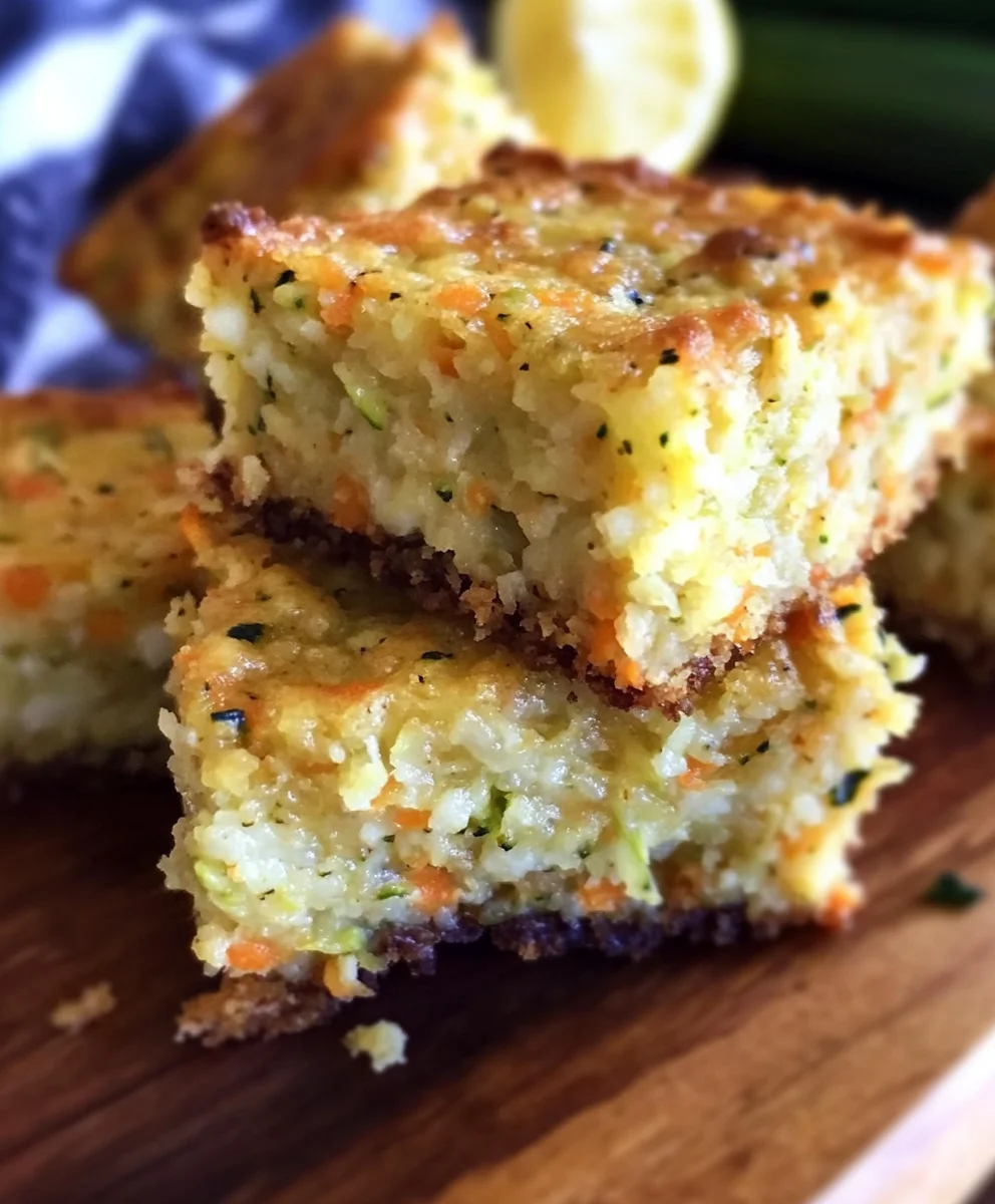Carrot and Zucchini Bars with Lemon