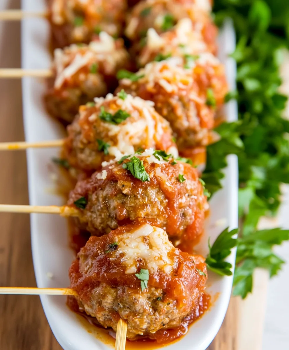 Meatball Sub on a Stick