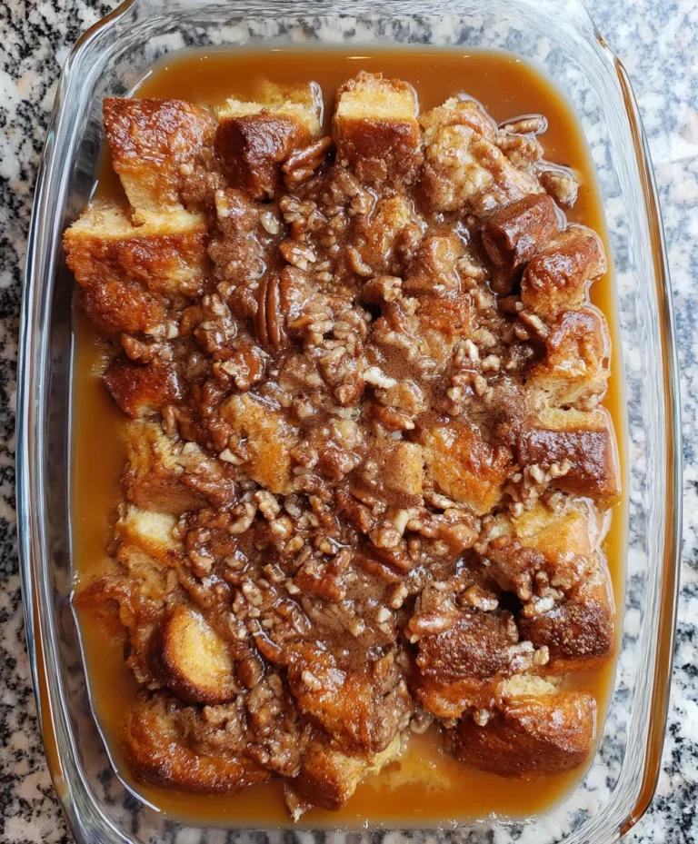 Pecan Pie Bread Pudding without the Crust