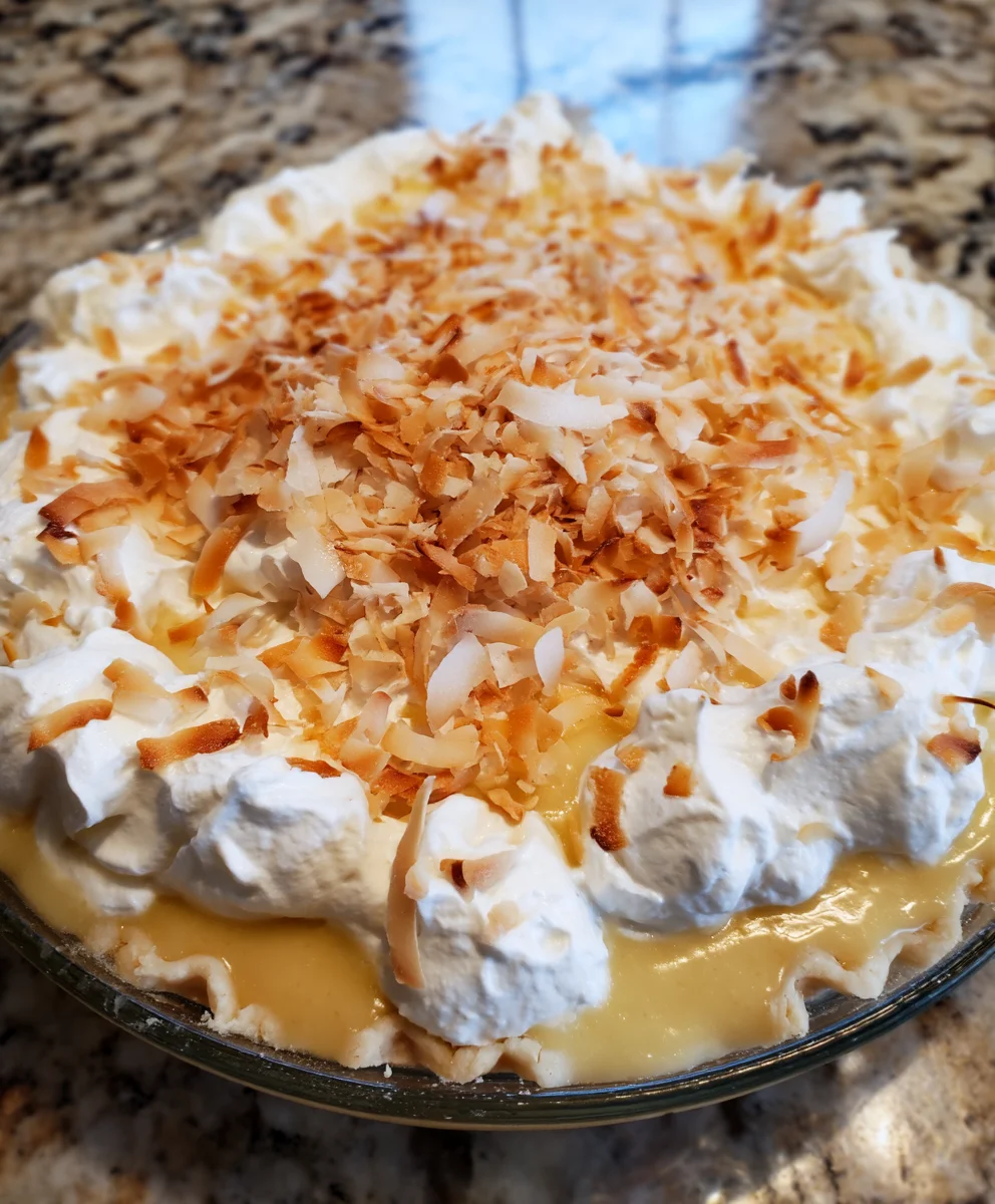 Old Fashioned Coconut Cream Pie