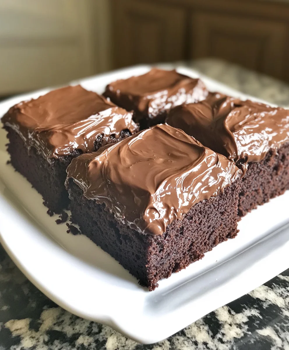 Double Chocolate Coca Cola Cake