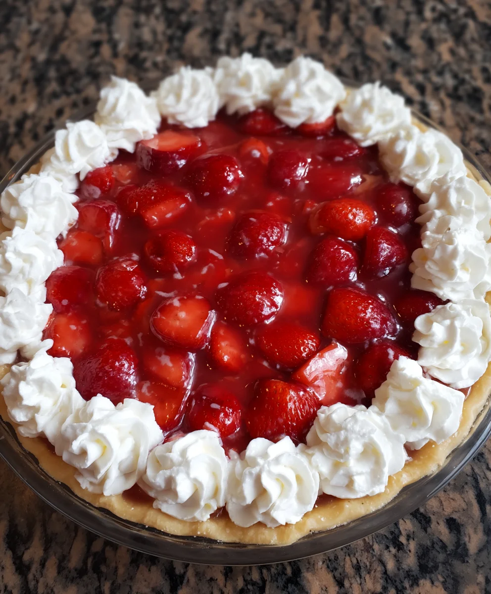 Retro Jello Strawberry Pie