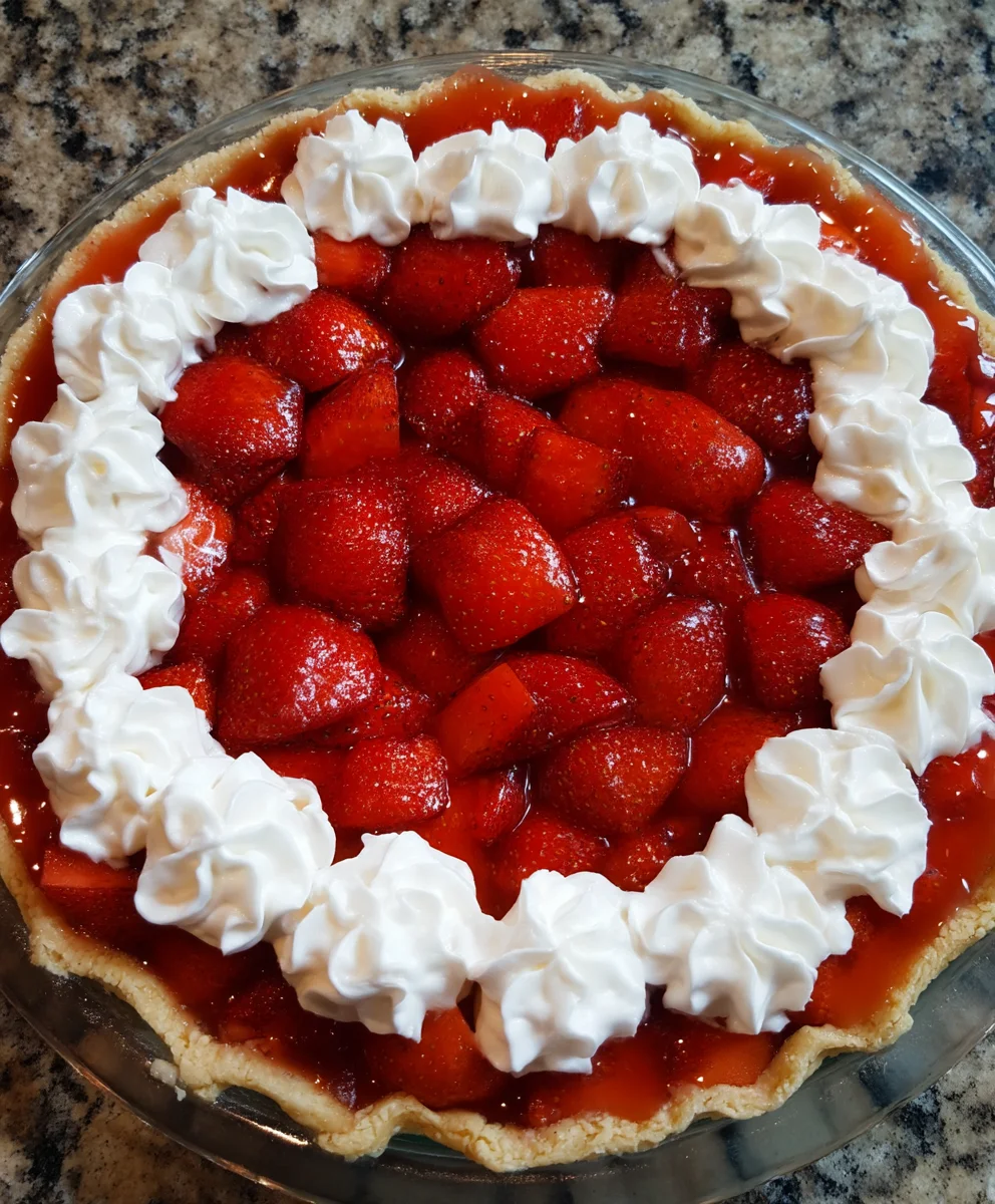 Retro Jello Strawberry Pie