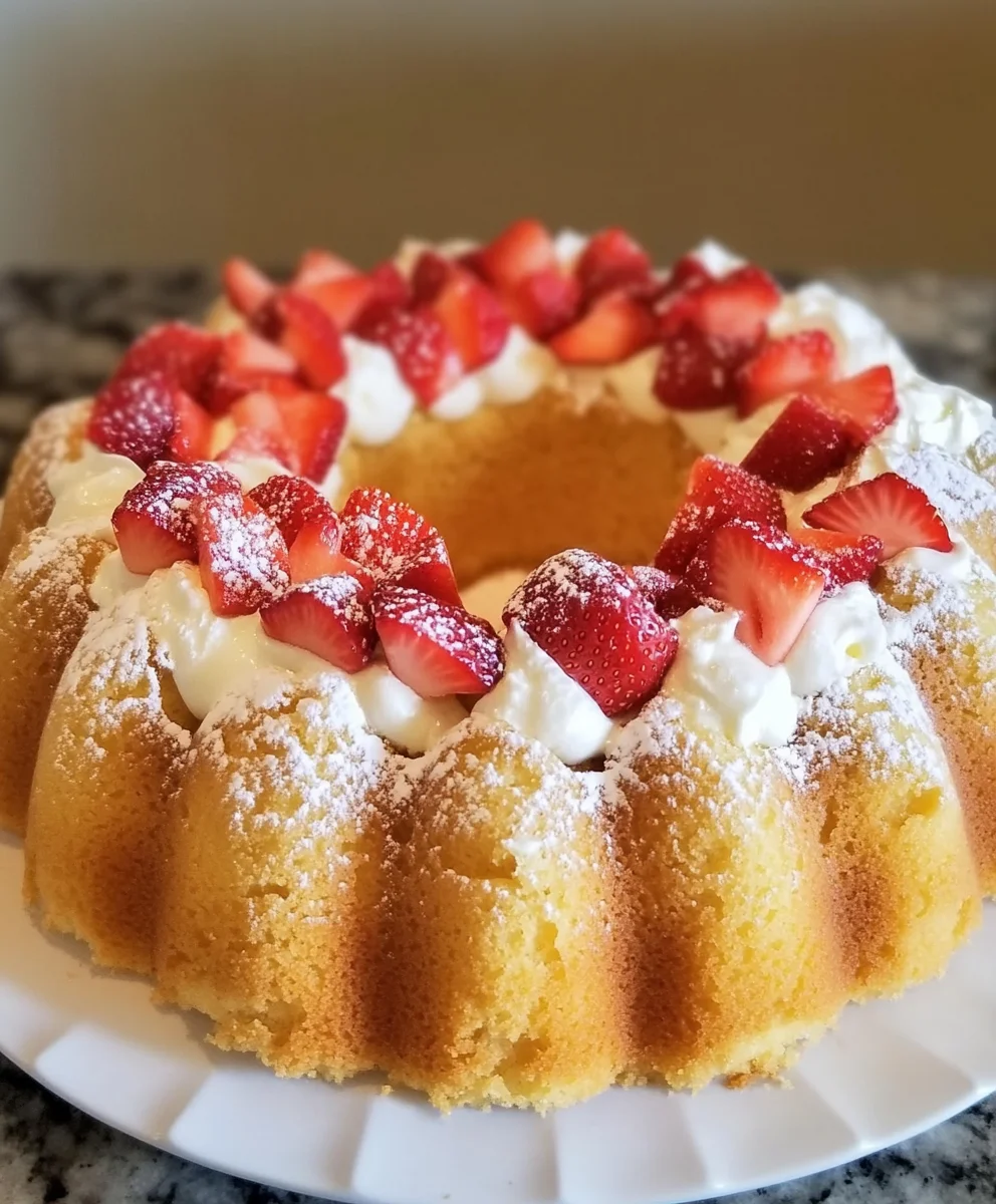 Strawberry Pound Cake