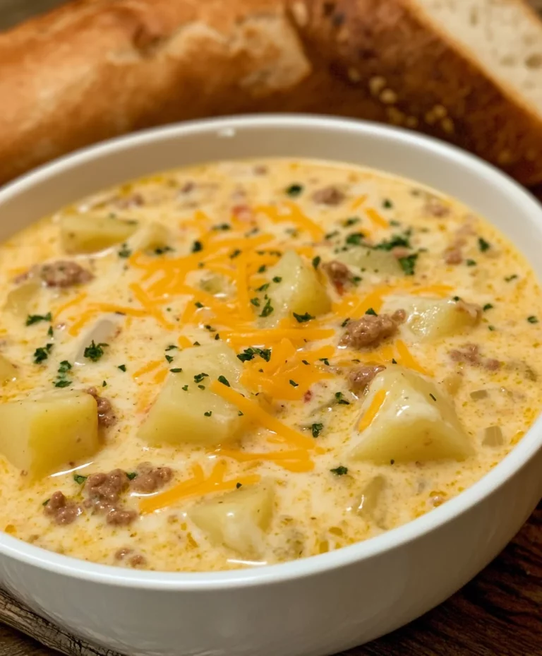 Creamy Potato & Hamburger Soup