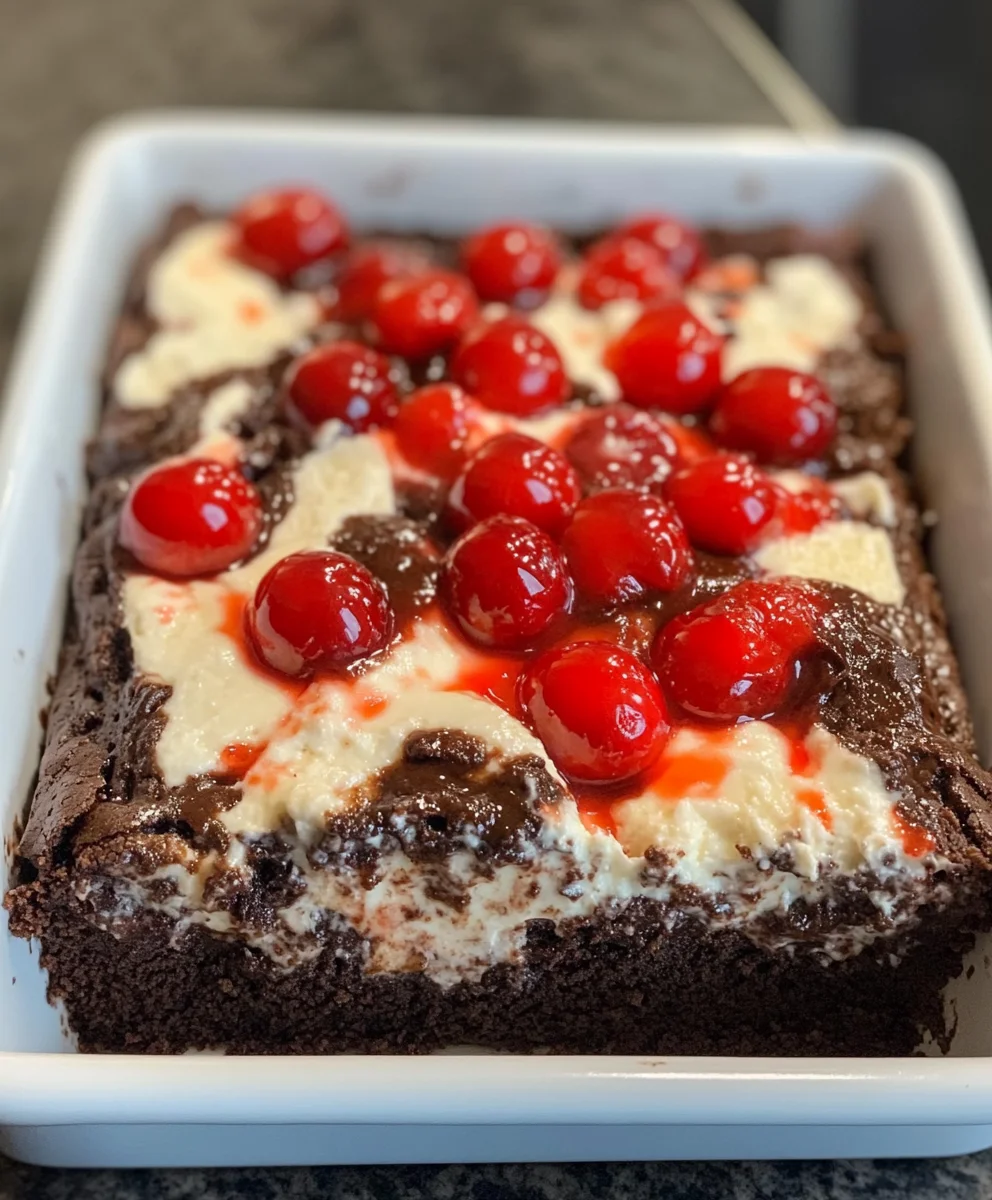 Cherry Cheesecake Brownies