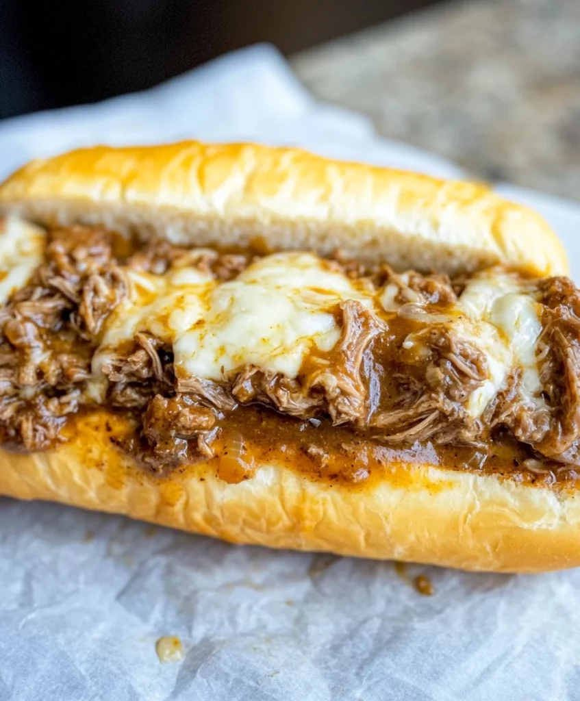 13 Pool Party Finger Foods for a Final Summer Splash 3 Crockpot French Dip Sandwiches