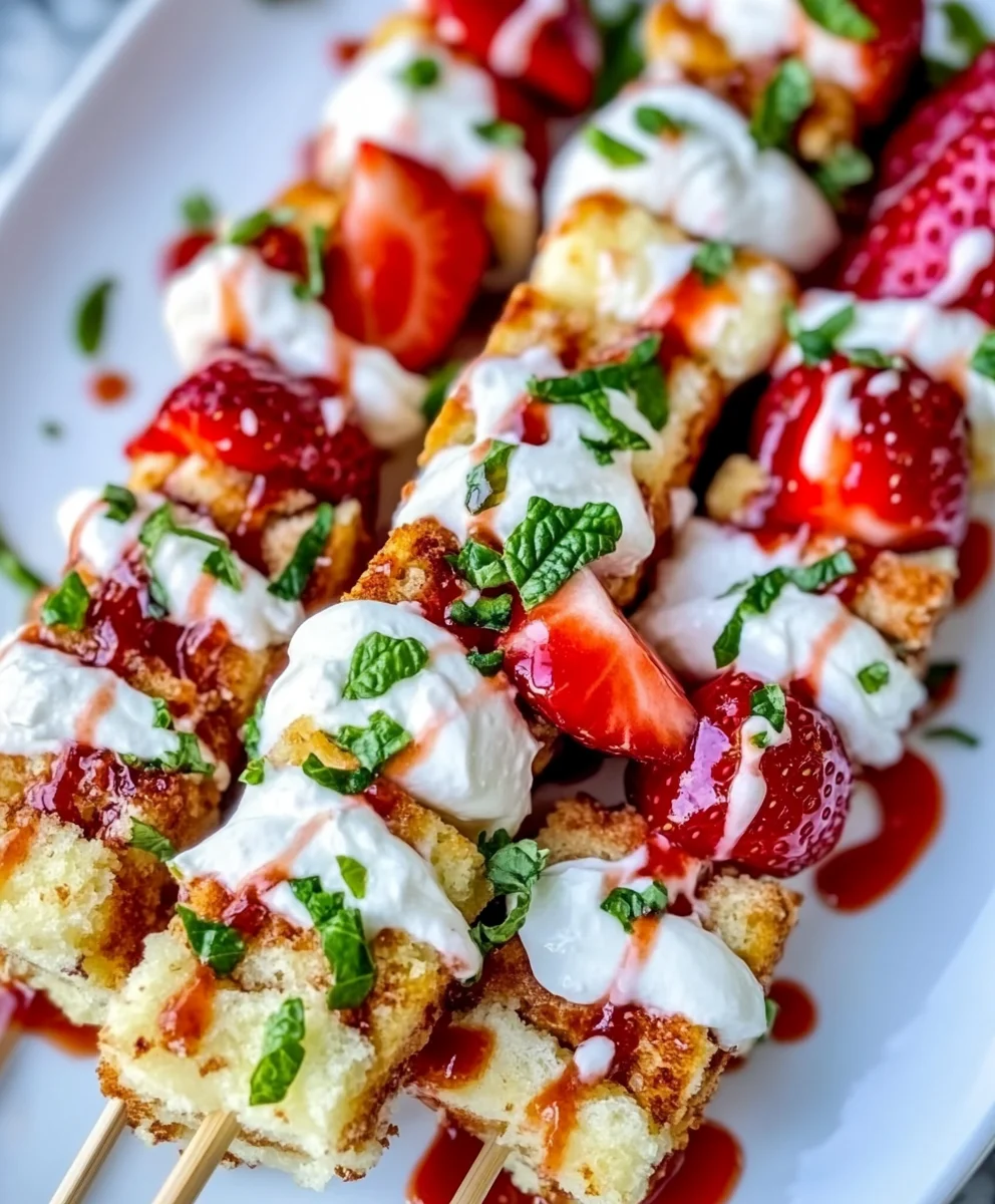 Strawberry Shortcake Kabobs 20 Strawberry Shortcake Kabobs