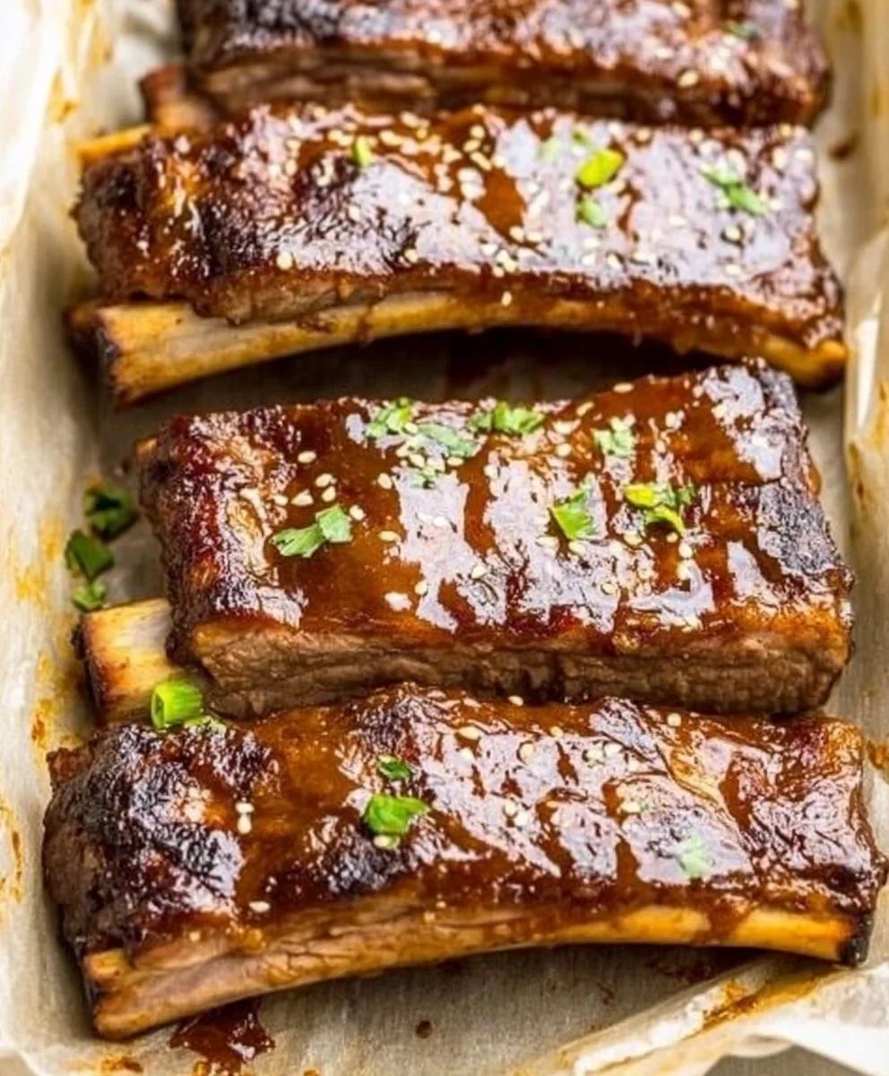 Slow Cooker Barbequed Beef Ribs