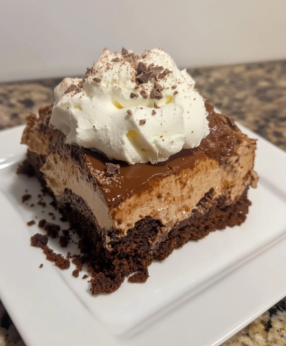 Brownie Refrigerator Cake