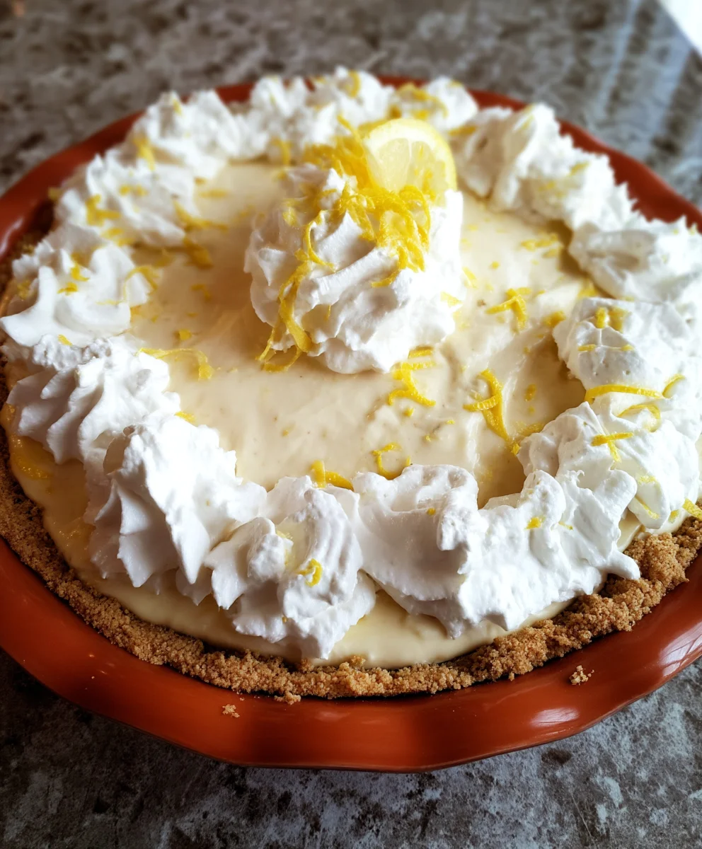 No-Bake Lemon Cream Pie