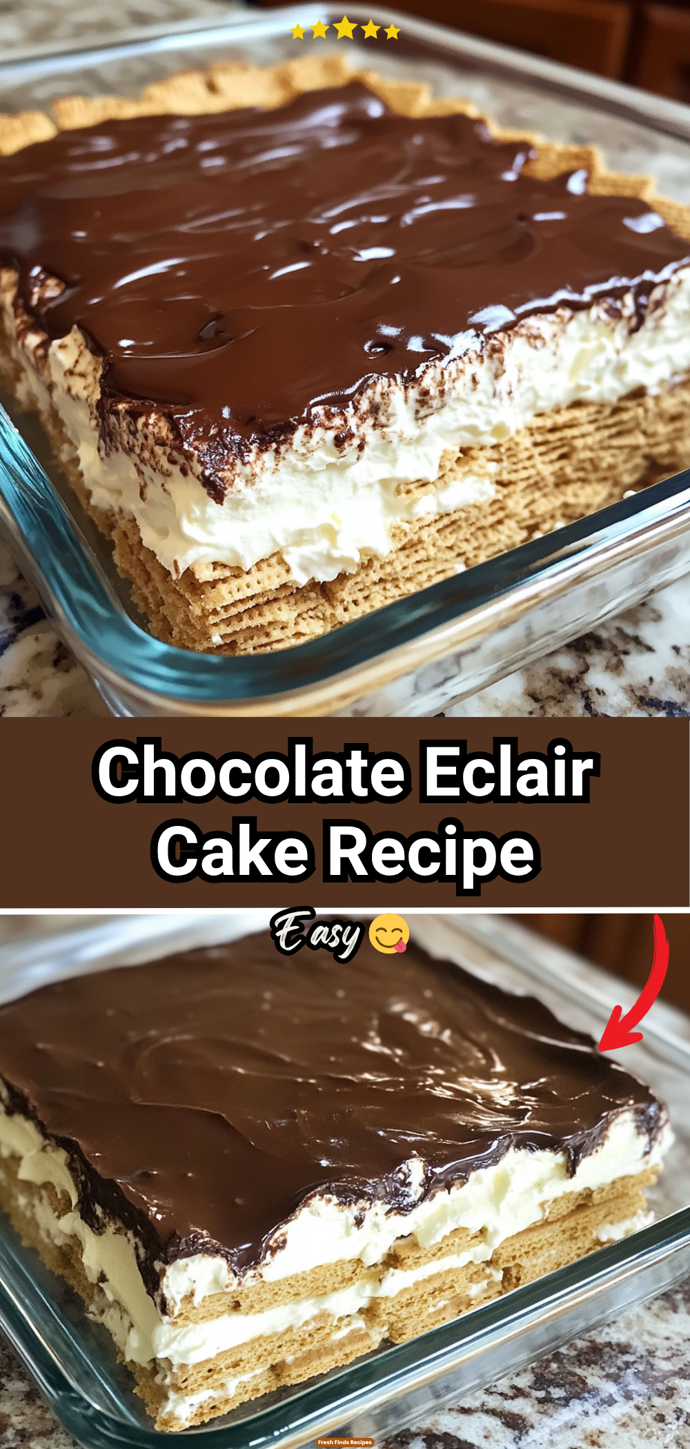 Chocolate Eclair Cake Recipe