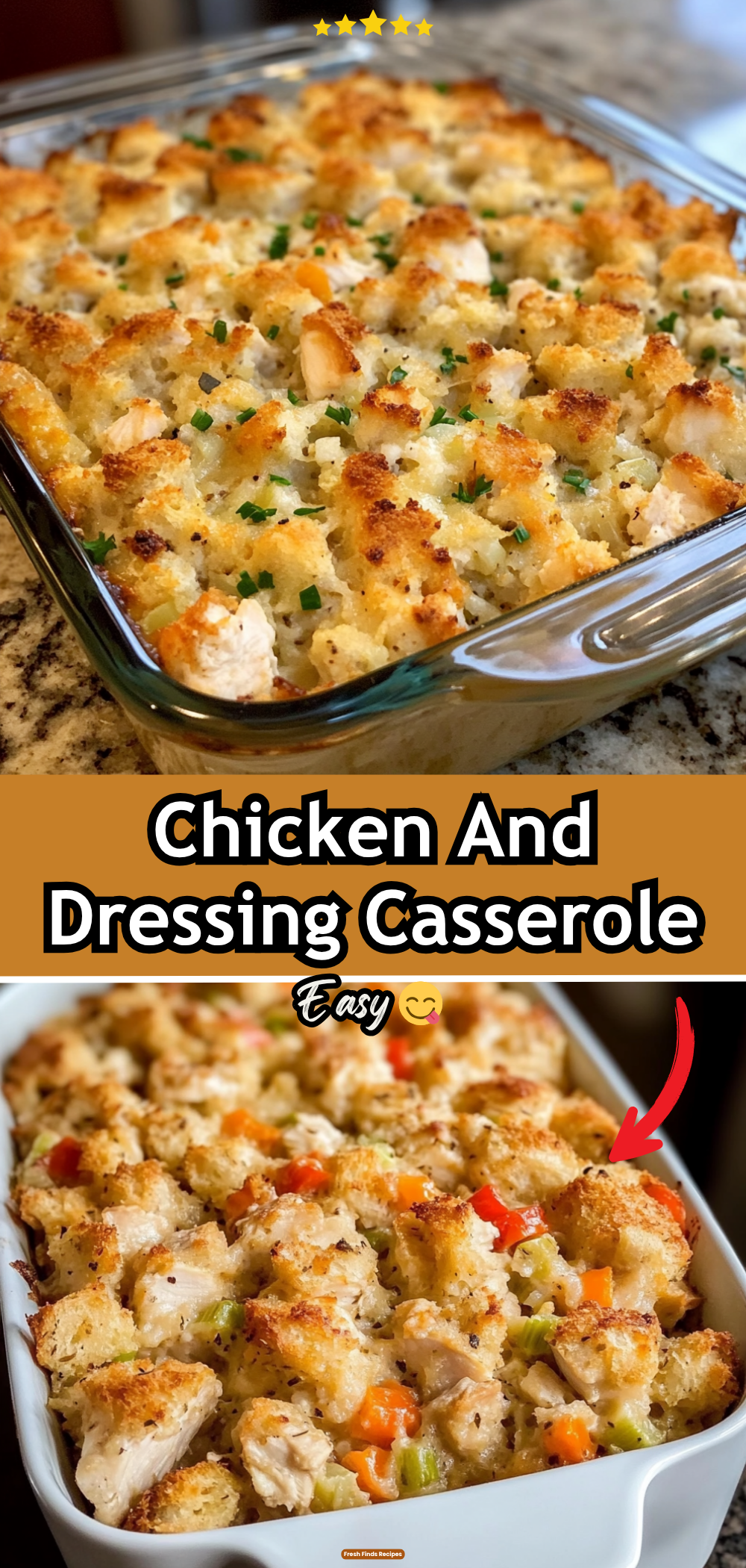 Chicken And Dressing Casserole