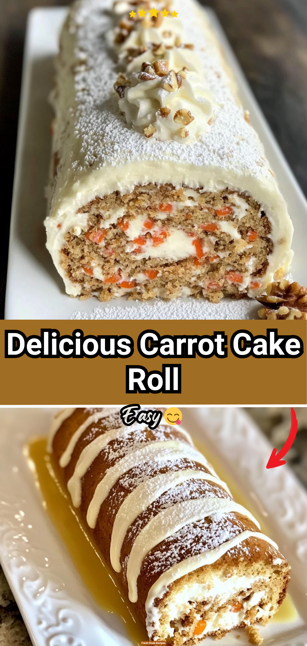 Carrot Cake Roll
