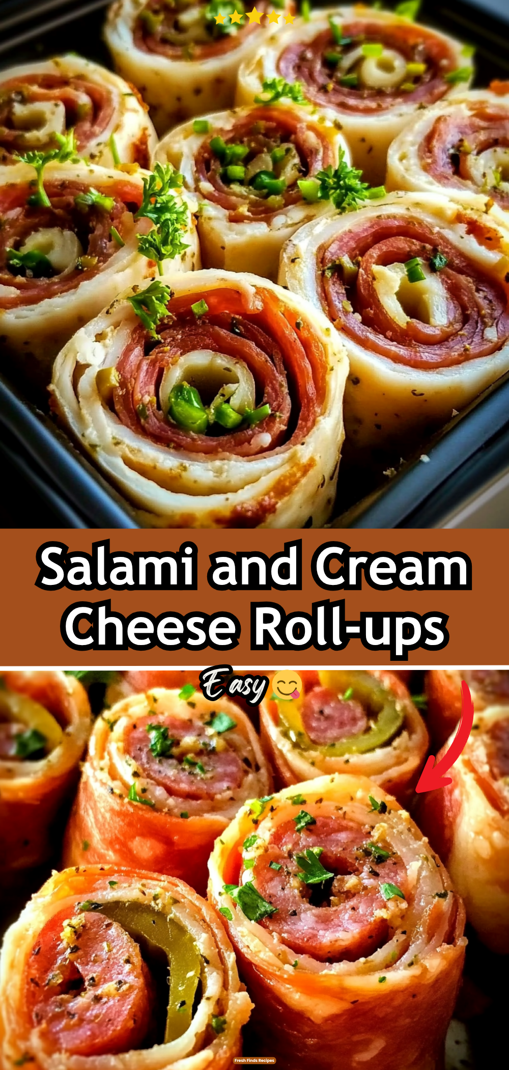 Salami and Cream Cheese Roll-ups