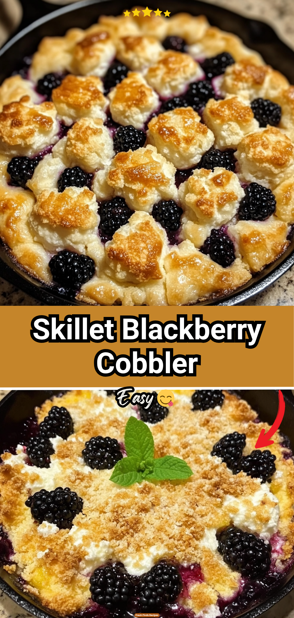 Skillet Blackberry Cobbler