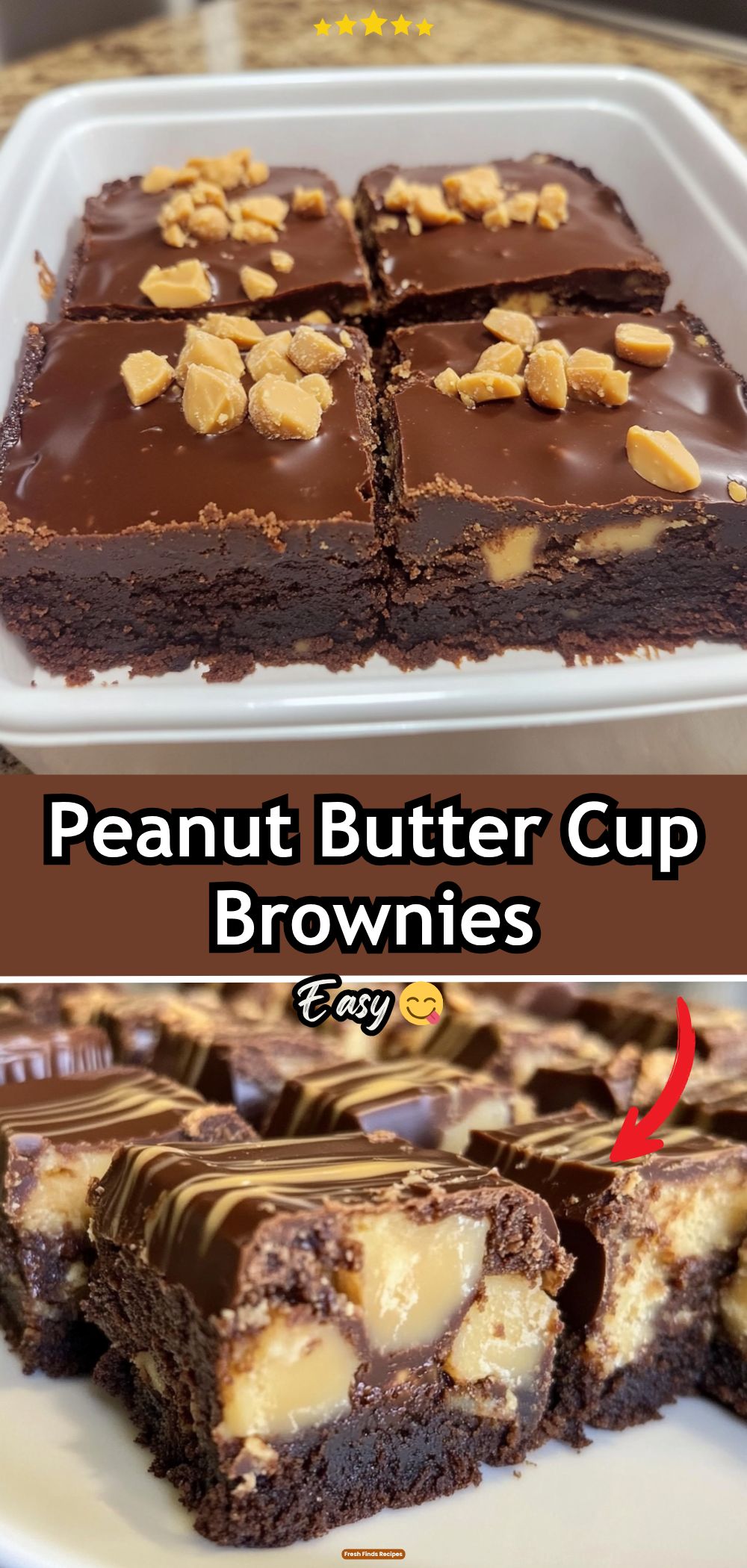 Peanut Butter Cup Brownies