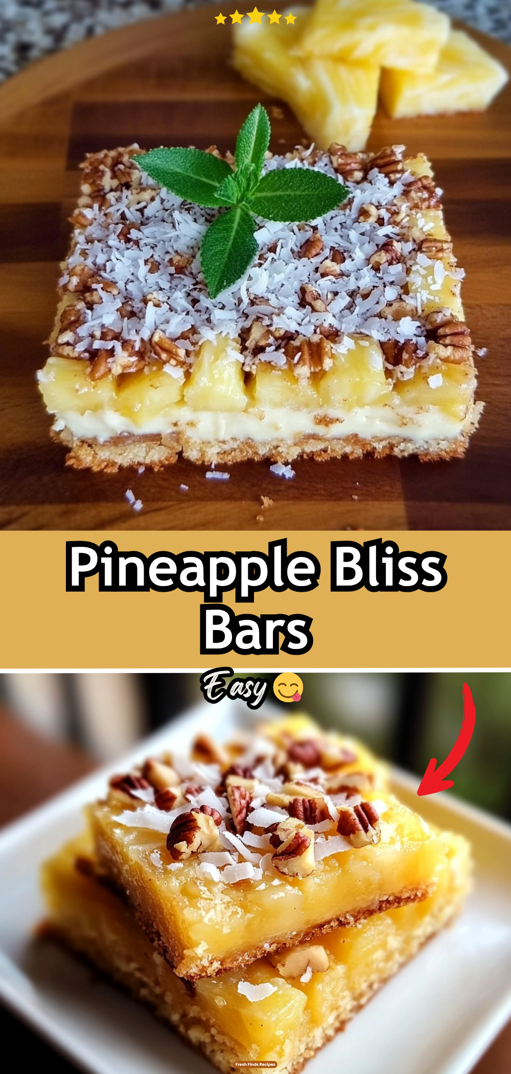 Pineapple Bliss Bars