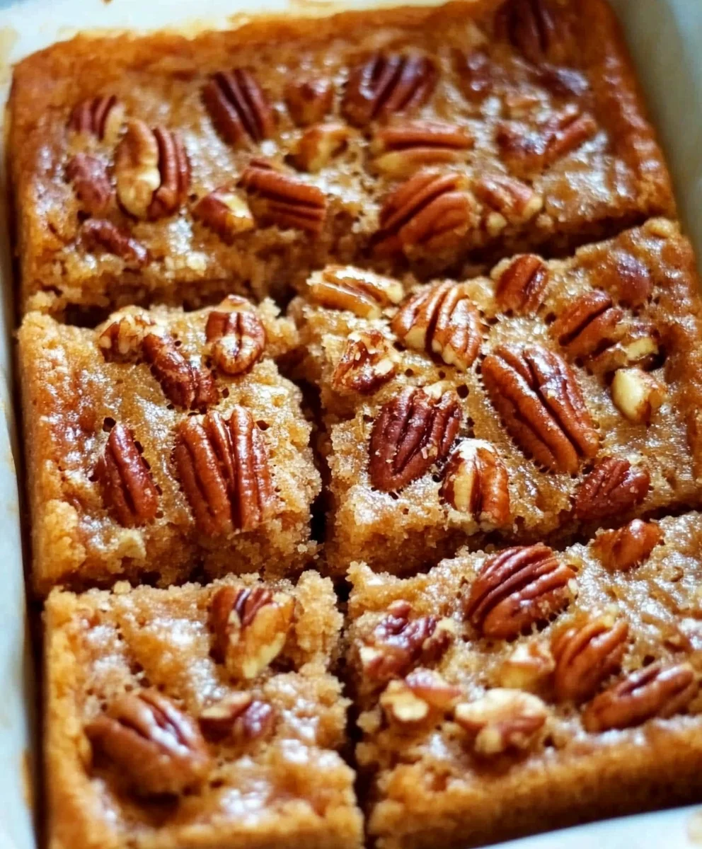 Pecan Cake Bars 24 Pecan Cake Bars