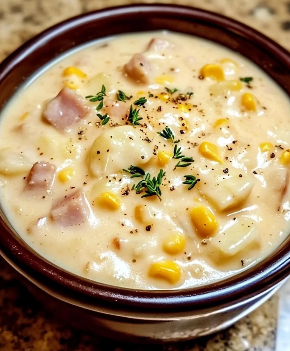 Ham and Potato Corn Chowder 25 Ham and Potato Corn Chowder