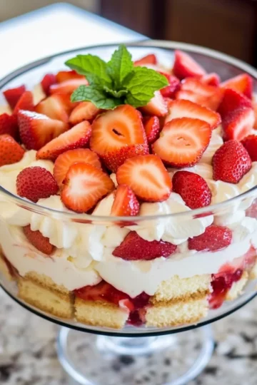 Strawberry Cheesecake Trifle