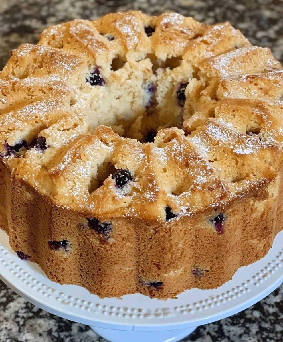 Fresh Blueberry Pound Cake